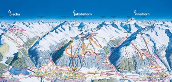 Busreisen nach Klosters-Davos - Skigebietsplan